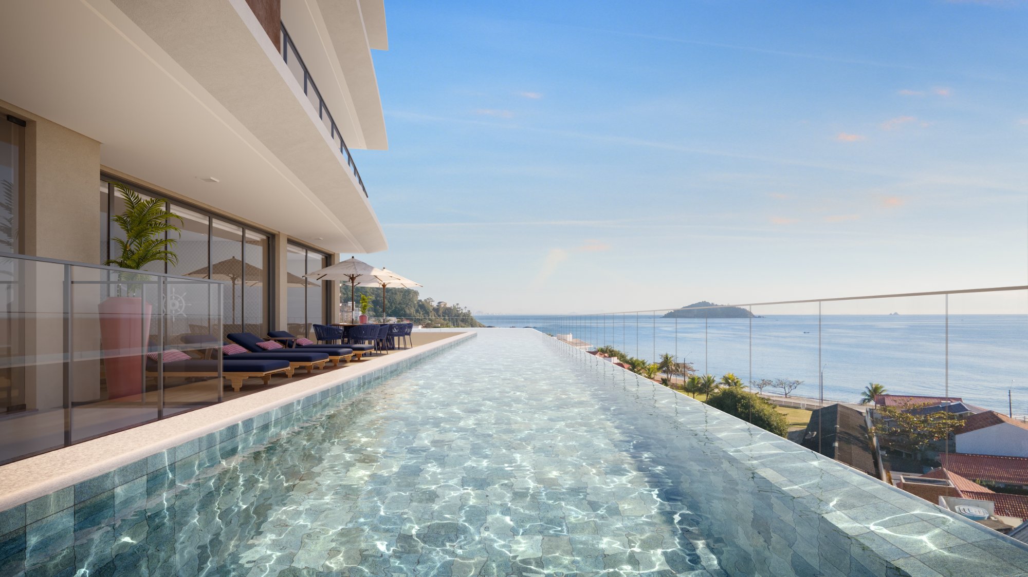 Navagio Home Club - Piscina com Vista Mar