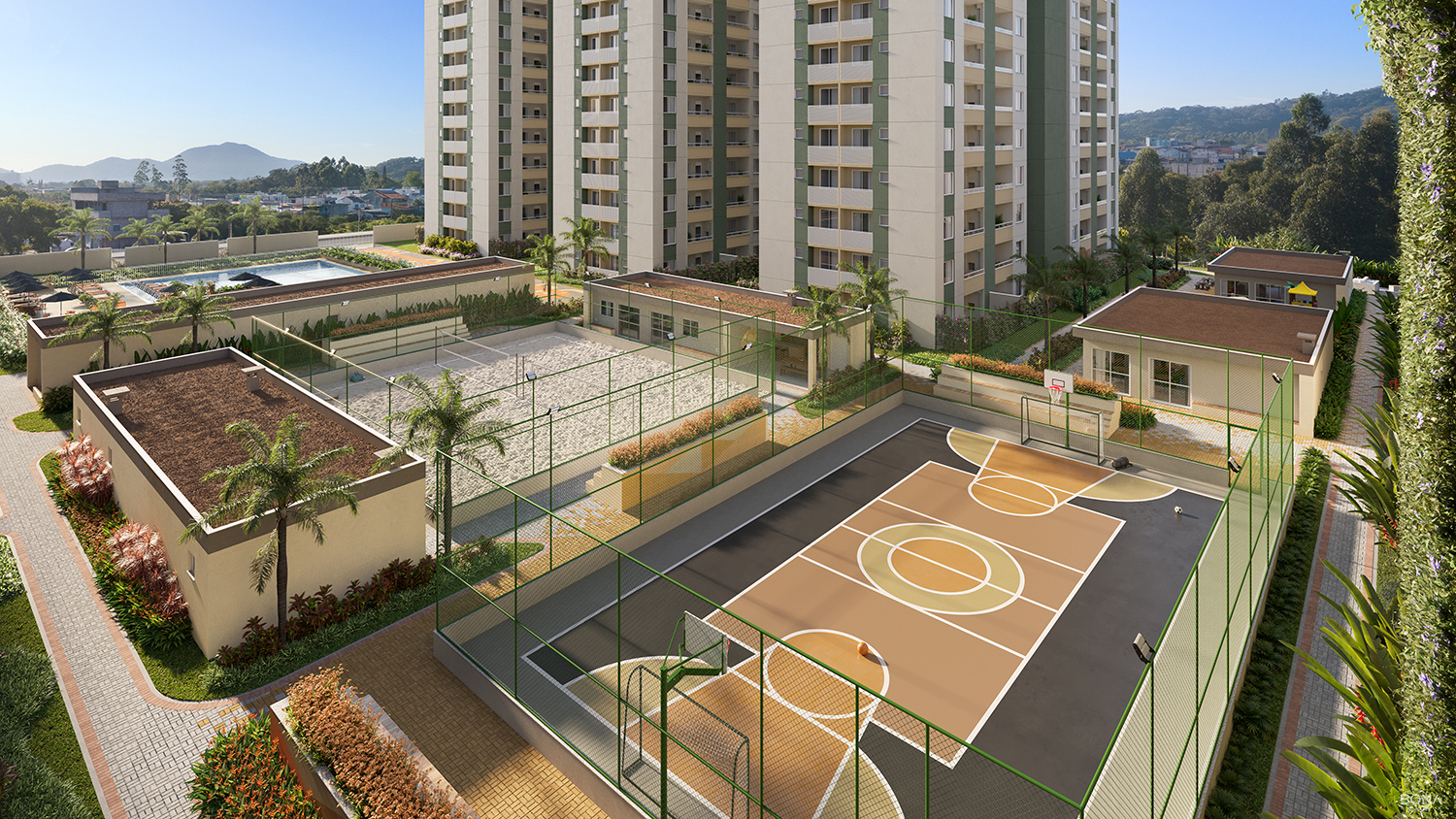 Tropicale Beach Club - Vista Aérea do Lazer